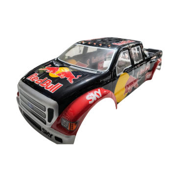 BOLHA F 650 HD 1/8 PINTADA RED BULL PARA OFF ROAD MONSTERS MAD FORCE / REVO 3.3 / E-REVO / T-MAXX 3.3 / SAVAGE / SUMMIT / ETC LYNX LHP 0822 RBV